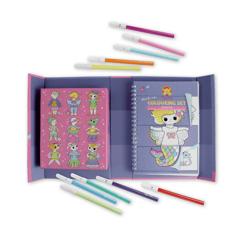 Tiger Tribe Mash-Up Boyama Seti - Dress Ups resmi